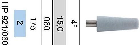 Система "Диамилл Pol-3" для зуботехнического или прямого наконечника, 2-я ступень, угол 4°